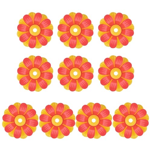 fxwtich Wasserdichter Vogelhäuschen Blumen Langlebiger Blumenersatz 10 Stück Kolibri-Ersatz Doppelschichtiges Design Blumenförmig Gelb Rot fxwtich Wasserdichter Vogelhäuschen Blumen Langlebiger Blumenersatz 10 Stück Kolibri-Ersatz Doppelschichtiges Design Blumenförmig Gelb Rot von fxwtich