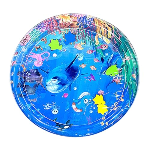 galeyyu Sensor-Wasserspielmatte, Wassermatte Für Babys Mit Sensorik, Dicke Wassersensor-Spielmatte Für Katzen Wassersensor-Spielmatte Mit Fischen Meeresmotiv, Fühlt Sich Kühl Und Bequem An von galeyyu