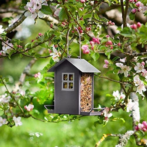 Garden Mile Harz Garten Hängende Verzierung Vogelhaus Nisten Boxen Raubtier Nachweis Zu Passend Klein Vögel Spatzen, Titten Robin Nester Neuheit Geschenkidee - Milk Carton von garden mile