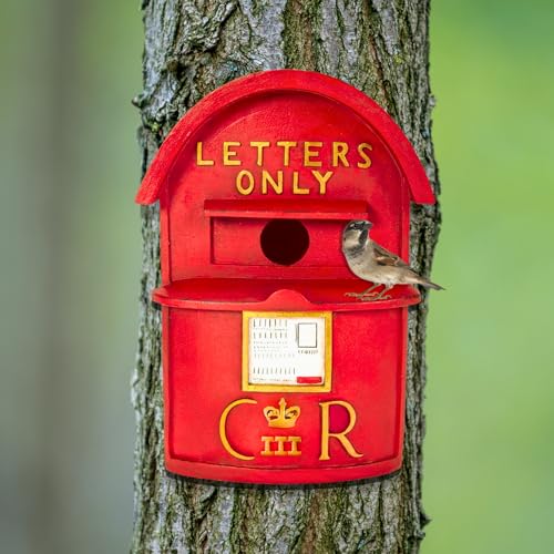 Garden Mile Roter Briefkasten Vogelhaus Wetterfest Nistkästen für Wildvögel Robustes Vogelhaus Wandbehang Vogelhäuser für Gartendekorationen Wellensittich Schwalbe Rotkehlchen Nistkasten für draußen Garden Mile Roter Briefkasten Vogelhaus Wetterfest Nistkästen für Wildvögel Robustes Vogelhaus Wandbehang Vogelhäuser für Gartendekorationen Wellensittich Schwalbe Rotkehlchen Nistkasten für draußen von garden mile