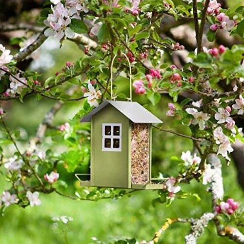 Garden Mile Vogelfutterstation für Strandhütte, dekorative Futterstation zum Aufhängen, für kleine Vögel, aus Metall und Kunststoff, langlebig, für den Außenbereich, Garten, Terrasse Garden Mile Vogelfutterstation für Strandhütte, dekorative Futterstation zum Aufhängen, für kleine Vögel, aus Metall und Kunststoff, langlebig, für den Außenbereich, Garten, Terrasse von garden mile
