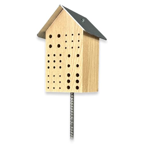 GARTENETAGE Wildbienenhotel mit Metalldach/Naturbelassenes, massives Insektenhaus & Bienenhotel/Nisthilfe & Artenschutz, Größe: L GARTENETAGE Wildbienenhotel mit Metalldach/Naturbelassenes, massives Insektenhaus & Bienenhotel/Nisthilfe & Artenschutz, Größe: L von gartenetage