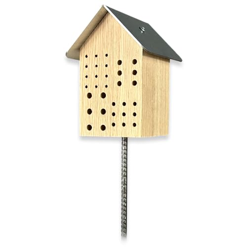 GARTENETAGE Wildbienenhotel mit Metalldach/Naturbelassenes, massives Insektenhaus & Bienenhotel/Nisthilfe & Artenschutz, Größe: M GARTENETAGE Wildbienenhotel mit Metalldach/Naturbelassenes, massives Insektenhaus & Bienenhotel/Nisthilfe & Artenschutz, Größe: M von gartenetage