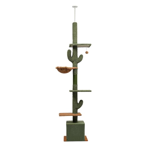 Großer Kratzbaum,4-stöckig Grün mehrstöckiger Turm für Katzen, Katzennest,Katzenklettergerüst für Katzen zum Spielen, Kratzen, Ausruhen und Klettern Macht Großer Kratzbaum,4-stöckig Grün mehrstöckiger Turm für Katzen, Katzennest,Katzenklettergerüst für Katzen zum Spielen, Kratzen, Ausruhen und Klettern Macht von gegeweeret
