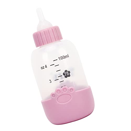 100ml Pet Krankenschwester Flasche Universal Muster Silikon Pet Milch Fütterung Flasche Kit für Welpen Katze (genericyrhai79kdn-12) von generic