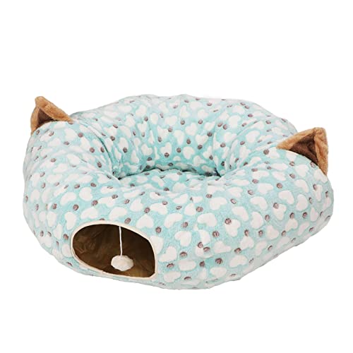 Katzentunnelbett mit Matte, 3-Fach Faltbares Katzenröhrenbett mit Spielball für Kleine Haustiere, Kaninchen, Kätzchen, Frettchen, Welpen und Hunde Katzentunnelbett mit Matte, 3-Fach Faltbares Katzenröhrenbett mit Spielball für Kleine Haustiere, Kaninchen, Kätzchen, Frettchen, Welpen und Hunde von generic