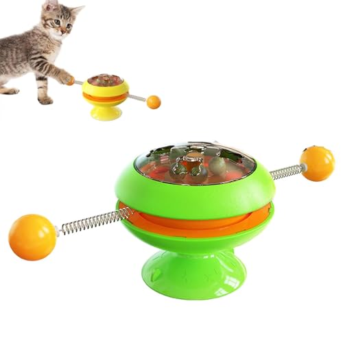 gentles Interaktives Katzenminze-Trainingsspielzeug, interaktives Ball-Katzenminze-Katzentrainingsspielzeug, interaktives Katzenminze-Spielzeug für Erwachsene Katzen im Innenbereich (1Grün) von gentles