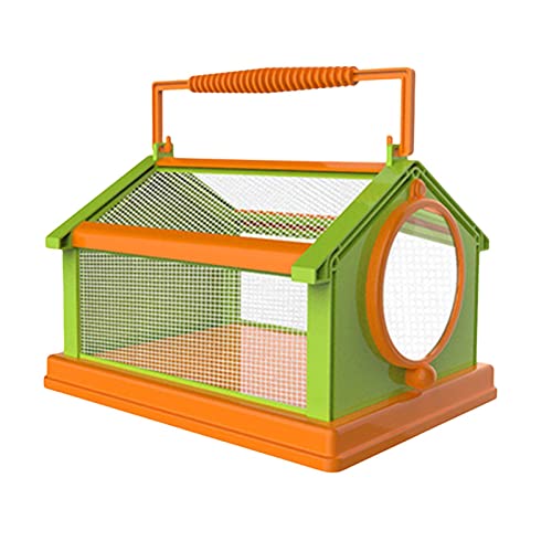 Butterfly Habitat Gehege für Kinder – Outdoor-Mesh-Käfig mit Vergrößerungsfenster, Grün-Orange-Beobachtungsterrarium Butterfly Habitat Gehege für Kinder – Outdoor-Mesh-Käfig mit Vergrößerungsfenster, Grün-Orange-Beobachtungsterrarium von getuse
