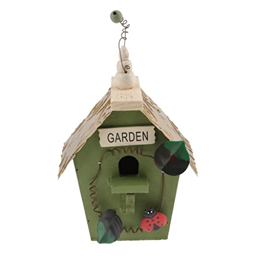 Country Cottages Vogelhaus aus Holz, hängend, Vogelhaus, Gartendekoration, Outdoor, rustikal, bunt, umweltfreundlich, handgefertigt Country Cottages Vogelhaus aus Holz, hängend, Vogelhaus, Gartendekoration, Outdoor, rustikal, bunt, umweltfreundlich, handgefertigt von getuse
