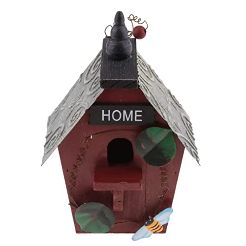 Country Cottages Vogelhaus aus Holz, hängend, Vogelhaus, Gartendekoration, rustikale Outdoor-Dekoration Country Cottages Vogelhaus aus Holz, hängend, Vogelhaus, Gartendekoration, rustikale Outdoor-Dekoration von getuse