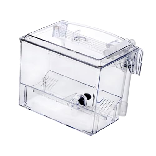 Fischzuchtbox, transparent, hängend, für Aquarium, einfache Installation, 16 x 13 x 12 cm von getuse