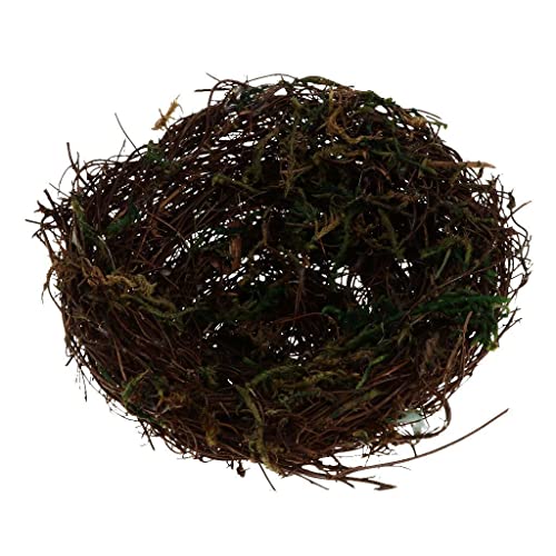 Handgefertigtes Rattan-Vogelnest für Papageien, Nymphensittiche, natürliches Rebenbett, 15,2 cm Durchmesser, umweltfreundliches Haustier-Vogelhaus Handgefertigtes Rattan-Vogelnest für Papageien, Nymphensittiche, natürliches Rebenbett, 15,2 cm Durchmesser, umweltfreundliches Haustier-Vogelhaus von getuse