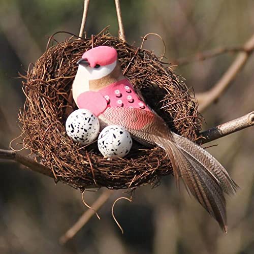Handgefertigtes Reben-Vogelnest, Naturhandwerk, Garten, Urlaub, Dekoration, 6 cm, Vogelhaus, Taubendekoration Handgefertigtes Reben-Vogelnest, Naturhandwerk, Garten, Urlaub, Dekoration, 6 cm, Vogelhaus, Taubendekoration von getuse