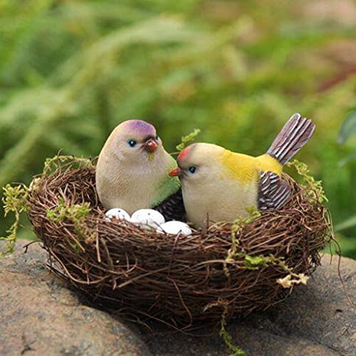 Handgefertigtes Vogelnest aus Rebe, natürliche Basteldekoration für Fensterbank, Garten, Café, Bar, Heimdekoration, 8 cm Handgefertigtes Vogelnest aus Rebe, natürliche Basteldekoration für Fensterbank, Garten, Café, Bar, Heimdekoration, 8 cm von getuse