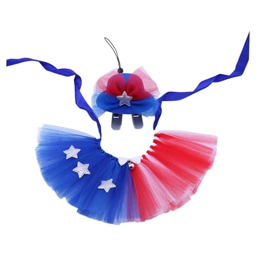 Hundekostüm-Set zum 4. Juli, patriotisches Haustier-Outfit für Unabhängigkeitstag, Feier, kleine und mittelgroße Hunde, Kätzchen, 2-teilig Hundekostüm-Set zum 4. Juli, patriotisches Haustier-Outfit für Unabhängigkeitstag, Feier, kleine und mittelgroße Hunde, Kätzchen, 2-teilig von getuse
