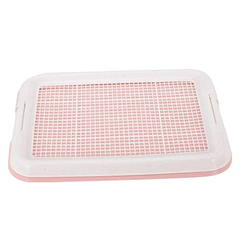 Indoor-Töpfchentrainingssystem für kleine Rassen, Welpen-Pad-Halter mit Netzablage, rutschfeste Unterseite, leicht zu reinigen von getuse
