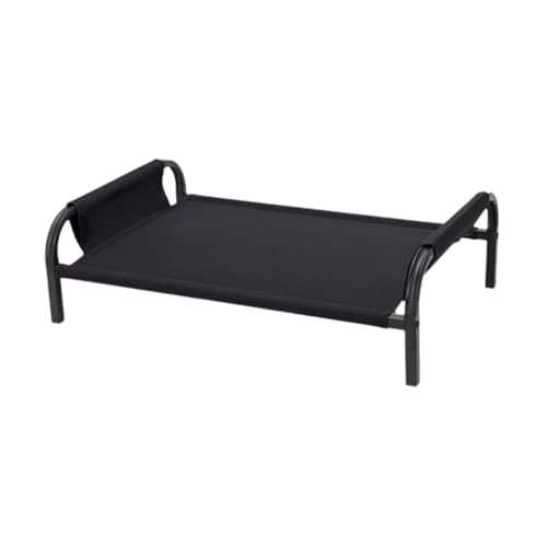 Kühlendes erhöhtes Hundebett, Haustierbett mit Metallrahmen, wasserdicht, gepolstert, Ruhebett für kleine, mittelgroße Hunde, Schwarz Kühlendes erhöhtes Hundebett, Haustierbett mit Metallrahmen, wasserdicht, gepolstert, Ruhebett für kleine, mittelgroße Hunde, Schwarz von getuse