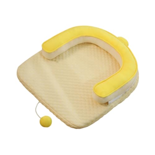 Kühlmatte für Hunde, Haustier-Eisbett, Kätzchennest, U-Form, Welpenschlafkissen, bequeme Hundehütte für Reisekisten, Sommer, Outdoor von getuse