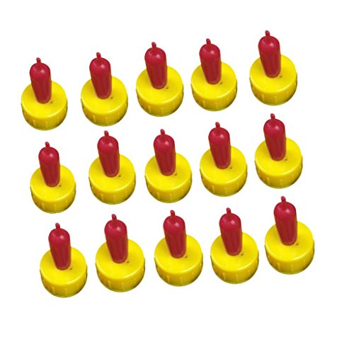 Nippelflasche für Lamm, Haustier, Welpen, Hunde, rote Schafe, Katzen, Ziegen, Trinken, Fütterung, verwaiste Lämmer, 1,7 cm Länge, 15 Stück Nippelflasche für Lamm, Haustier, Welpen, Hunde, rote Schafe, Katzen, Ziegen, Trinken, Fütterung, verwaiste Lämmer, 1,7 cm Länge, 15 Stück von getuse