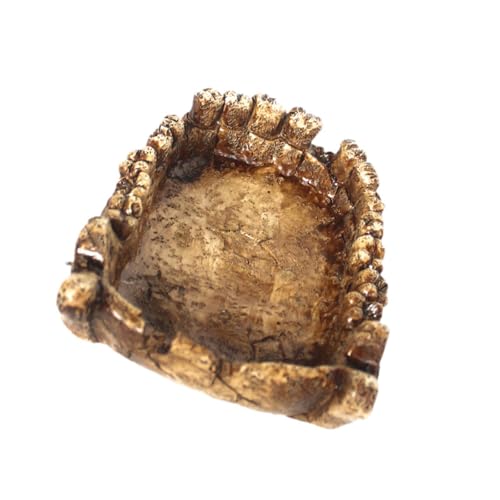 Reptilien-Futter-Wassernapf Dinosaurier-Kieferform Terrarienplatte für Bartagamen, Gecko-Schildkröten Reptilien-Futter-Wassernapf Dinosaurier-Kieferform Terrarienplatte für Bartagamen, Gecko-Schildkröten von getuse