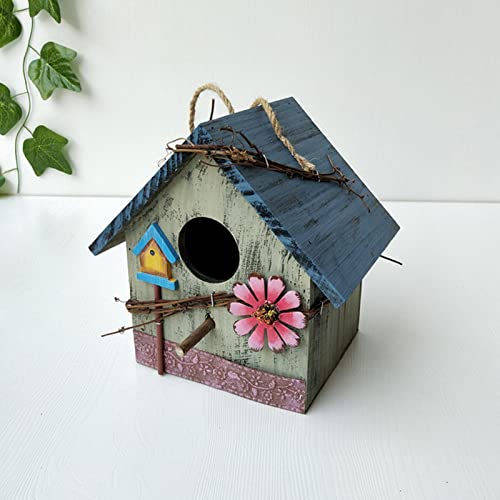 Vogelhaus zum Aufhängen, aus Holz, hellgrün, Gartendekoration, Innenhof, Terrasse, umweltfreundlich, ungiftig Vogelhaus zum Aufhängen, aus Holz, hellgrün, Gartendekoration, Innenhof, Terrasse, umweltfreundlich, ungiftig von getuse