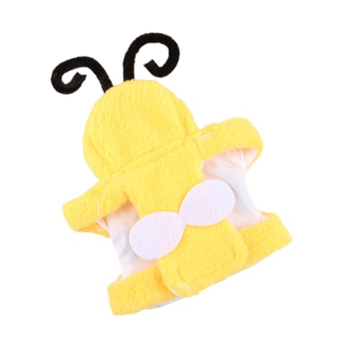 Vogelkostüm in Bienenform für kleine Haustiere, bezaubernder Bienen-Hoodie für Sittich, Vogelkleidung, Cosplay-Outfit für Outdoor, Foto-Requisite, Geburtstag, Halloween, Papageienbekleidung (Größe M) Vogelkostüm in Bienenform für kleine Haustiere, bezaubernder Bienen-Hoodie für Sittich, Vogelkleidung, Cosplay-Outfit für Outdoor, Foto-Requisite, Geburtstag, Halloween, Papageienbekleidung (Größe M) von getuse