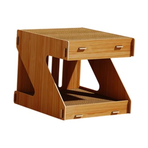 getuse 2-in-1-Kratzhaus, Kratzbrett, Lounge-Bett für Indoor-Katzen, Kätzchen, zum Ausruhen und Trainieren getuse 2-in-1-Kratzhaus, Kratzbrett, Lounge-Bett für Indoor-Katzen, Kätzchen, zum Ausruhen und Trainieren von getuse