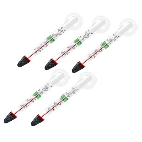getuse 5 Stück Schwimmendes Thermometer mit Saugnapf für Süß- und Salzwasser Aquarium Genaues Hängendes Design Wasserdichtes Glasthermometer 0-50 ℃ getuse 5 Stück Schwimmendes Thermometer mit Saugnapf für Süß- und Salzwasser Aquarium Genaues Hängendes Design Wasserdichtes Glasthermometer 0-50 ℃ von getuse