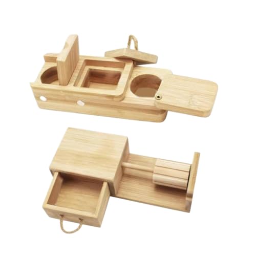 getuse Hamster Futtersuche Spielzeug Holz Puzzle Leckerli Verstecken Anreicherung für Kleintiere von getuse