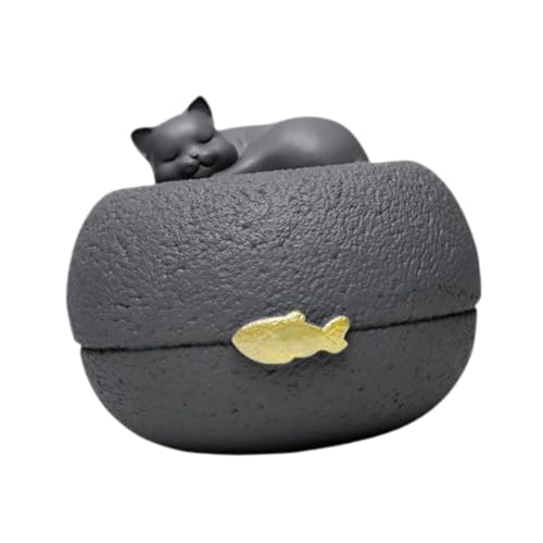 getuse Katzen-Gedenkurne Engel Haustier-Einäscherungsbox Harz Tierurne mit schlafender Katze Design Verlust Haustier Gedenkgeschenk getuse Katzen-Gedenkurne Engel Haustier-Einäscherungsbox Harz Tierurne mit schlafender Katze Design Verlust Haustier Gedenkgeschenk von getuse