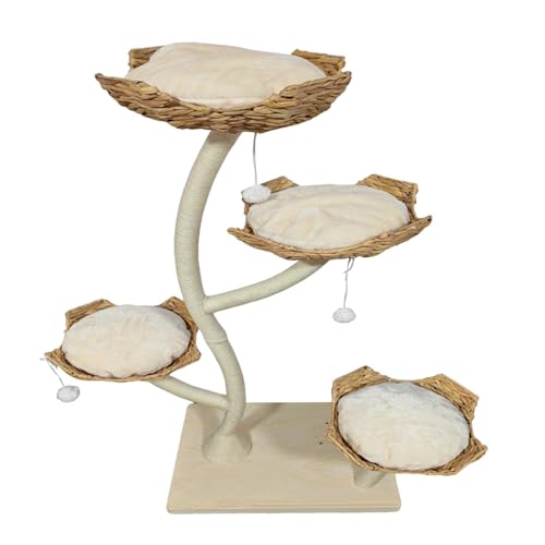 getuse Katzenbaum mit mehreren Ebenen, mit Spielbällen für Indoor-Katzen und Kätzchen, Holzmaterial, 165 x 70 x 50 cm getuse Katzenbaum mit mehreren Ebenen, mit Spielbällen für Indoor-Katzen und Kätzchen, Holzmaterial, 165 x 70 x 50 cm von getuse