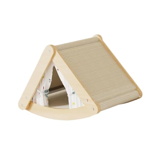getuse Katzenkratzhaus für Indoor-Katzen mit Sisalmatte und MDF, Warmhaltung, gebogenes Design zum Spielen und Ausruhen getuse Katzenkratzhaus für Indoor-Katzen mit Sisalmatte und MDF, Warmhaltung, gebogenes Design zum Spielen und Ausruhen von getuse