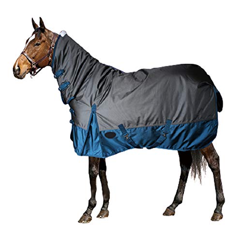 Pferdedecke mit Hals und Pferd, wasserdichtes und atmungsaktives Oxford-Gewebe, um im Herbst und Winter warm zu halten, Größe 6XL (7XL) von ghghnrtgefrgnhnxdf