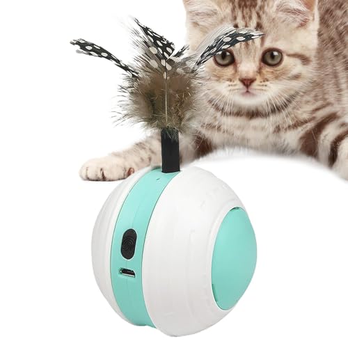 Automatisches Katzenballspielzeug, Automatisches bewegliches Ballpuzzlespielzeug,Katzen-Teaser-Ball, automatisch bewegendes interaktives Spielzeug | Intelligentes Katzenspielzeug, Katzenball, USB, wie von gifyym