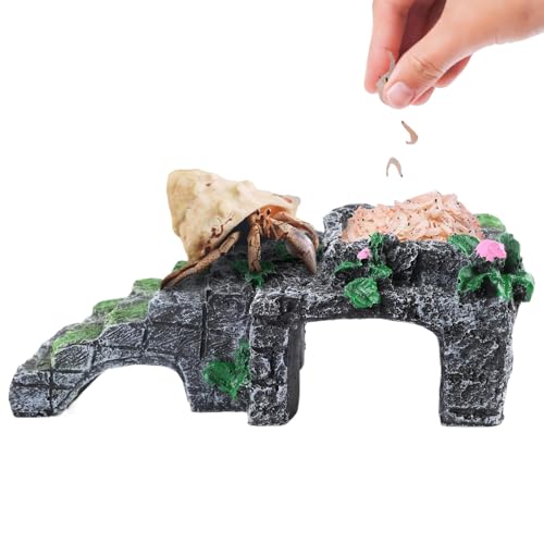 Einsiedlerkrebs Spielzeug Für Terrarium,Gecko Kletterleiter Harzhöhle mit Wassernapf | Multifunktionales Terrariumzubehör Für Reptilienkäfig, Spielen Mit Eidechsen, Unterhaltung Und Schlafgehege Einsiedlerkrebs Spielzeug Für Terrarium,Gecko Kletterleiter Harzhöhle mit Wassernapf | Multifunktionales Terrariumzubehör Für Reptilienkäfig, Spielen Mit Eidechsen, Unterhaltung Und Schlafgehege von gifyym