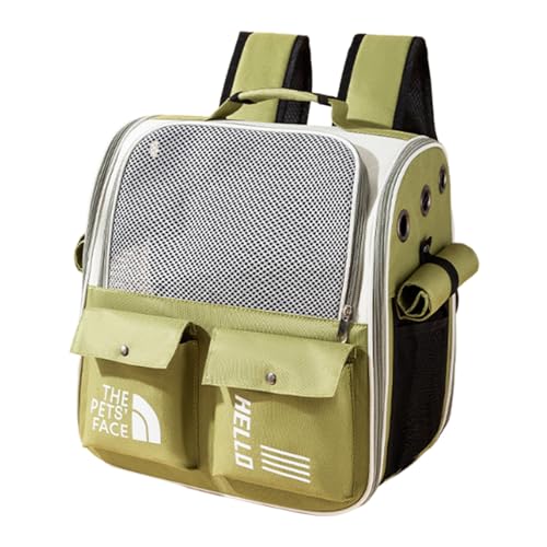 Haustier-Reiserucksack – Katzenrucksack – belüftete Haustier-Tragetasche – Packsack für Katzen, Welpen und kleine bis mittelgroße Haustiere – bequeme und sichere Reiselösung von gifyym