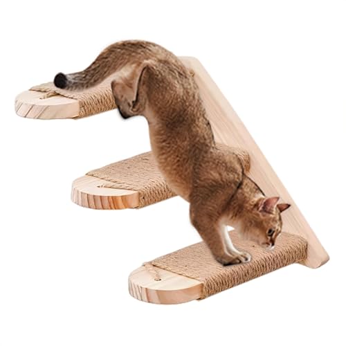Katze Wandtreppen | Robustes Material | Kletterregal für Katzen | Platzsparende Katzenstufen für Klettern, Spielen und Ausruhen | Wandmontierte Katzenmöbel für drinnen Katze Wandtreppen | Robustes Material | Kletterregal für Katzen | Platzsparende Katzenstufen für Klettern, Spielen und Ausruhen | Wandmontierte Katzenmöbel für drinnen von gifyym