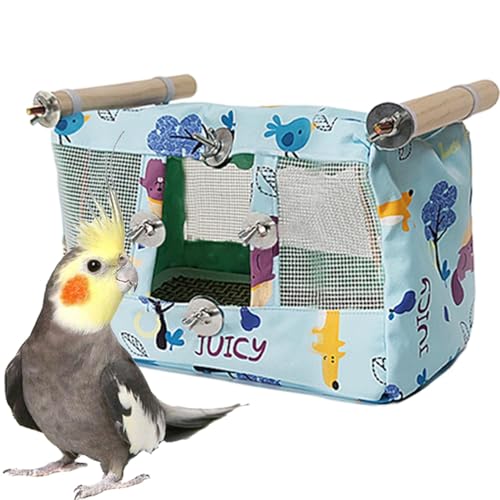 Papageienkäfignest, Vogelhängemattezelt | Atmungsaktives Vogelnestbett mit kühle Matte - Wasserdicht von gifyym