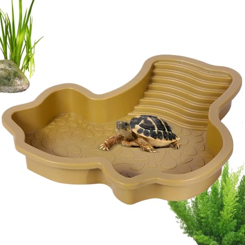 Schildkröte Wasserschale | Reptilienfuttergericht - Schildkrötenschale, Schachtelschildkröte, Schildkröten Badebecken mit mangoförmigen Wasserschalen, Schildkrötenfutter für Schildkrötenhaus oder Tisc Schildkröte Wasserschale | Reptilienfuttergericht - Schildkrötenschale, Schachtelschildkröte, Schildkröten Badebecken mit mangoförmigen Wasserschalen, Schildkrötenfutter für Schildkrötenhaus oder Tisc von gifyym