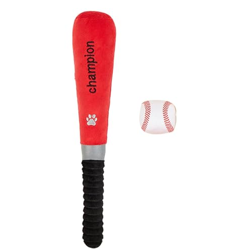 gifyym Baseballschläger Hundespielzeug – Leckerli-Spielzeug für Hunde, integriertes Quietschen – Kauspielzeug für Welpen, Zahnen für Welpen, zum Zahnen gifyym Baseballschläger Hundespielzeug – Leckerli-Spielzeug für Hunde, integriertes Quietschen – Kauspielzeug für Welpen, Zahnen für Welpen, zum Zahnen von gifyym