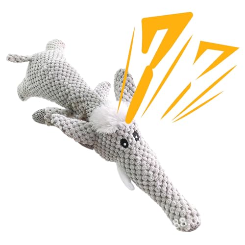gifyym Hunde-Kauspielzeug für Stofftiere, quietschendes Kauspielzeug für Hunde, Elefantenform, Haustierspielzeug, niedliches Welpenspielzeug für Spielzeit, Training, Haustiere gifyym Hunde-Kauspielzeug für Stofftiere, quietschendes Kauspielzeug für Hunde, Elefantenform, Haustierspielzeug, niedliches Welpenspielzeug für Spielzeit, Training, Haustiere von gifyym