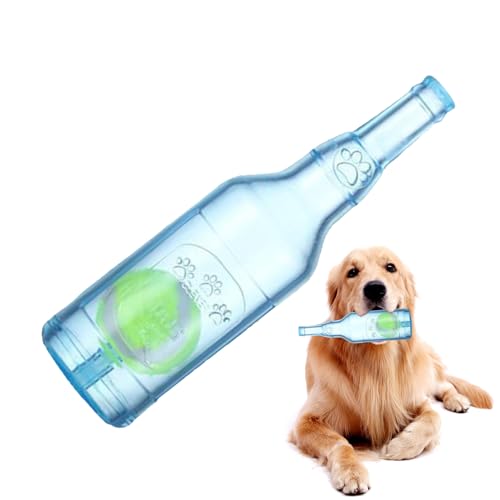 gifyym Hundespielzeugflasche | Interaktives schwimmendes Quietschspielzeug | Haustierbedarf, Beiß-Tennisflasche mit Tennisball im Inneren für kleine und mittelgroße Hunde gifyym Hundespielzeugflasche | Interaktives schwimmendes Quietschspielzeug | Haustierbedarf, Beiß-Tennisflasche mit Tennisball im Inneren für kleine und mittelgroße Hunde von gifyym