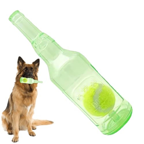 gifyym Hundespielzeugflasche | Interaktives schwimmendes Quietschspielzeug | Haustierbedarf, Beiß-Tennisflasche mit Tennisball im Inneren für kleine und mittelgroße Hunde gifyym Hundespielzeugflasche | Interaktives schwimmendes Quietschspielzeug | Haustierbedarf, Beiß-Tennisflasche mit Tennisball im Inneren für kleine und mittelgroße Hunde von gifyym