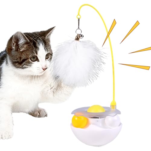 gifyym Katzenangel Spielzeug | Interaktives Katzenspielzeug - Haustierzubehör Für Training Bewegung Jagdsimulation Geistige Förderung Kratzspiel von gifyym