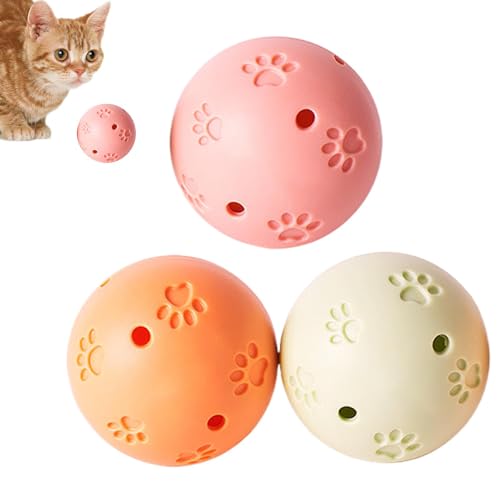 gifyym Katzenbälle mit Glocken – Katzen-Pompons, Bälle für Katzen, 3 x ausgehöhlt, interaktives Kätzchen-Rasselspiel, Haustier-Übungsspielzeug, Boden-Kauzubehör, Kratzspielzeug für kleine Tiere gifyym Katzenbälle mit Glocken – Katzen-Pompons, Bälle für Katzen, 3 x ausgehöhlt, interaktives Kätzchen-Rasselspiel, Haustier-Übungsspielzeug, Boden-Kauzubehör, Kratzspielzeug für kleine Tiere von gifyym