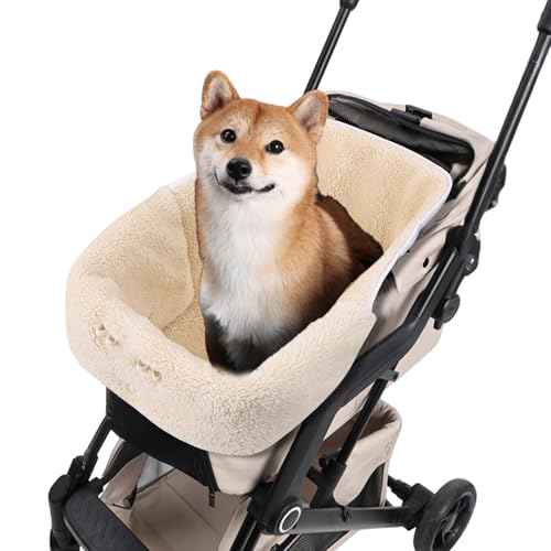 gifyym Kinderwagen-Matte für Tiere, wasserdichte Decke und Kissen für Hundebuggy, waschbar, magnetisch, für alle Rassen, Transport, Vet, Strand, Spaziergang, Reisen, Park, Rennen, Auto von gifyym