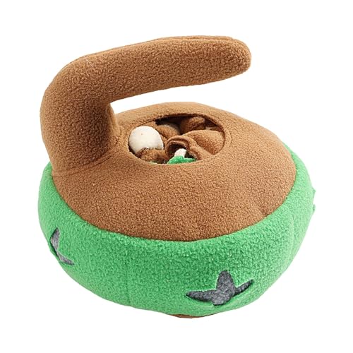 gifyym Plüsch Hundespielzeug, Interaktive Curling Form Leckerli Spender Spielzeug mit Sound, Waschbar Haustier Leckerli Spender Plüschtier, Hund Puzzle Feeder für Spaß Spielen Langsam Füttern Hunde gifyym Plüsch Hundespielzeug, Interaktive Curling Form Leckerli Spender Spielzeug mit Sound, Waschbar Haustier Leckerli Spender Plüschtier, Hund Puzzle Feeder für Spaß Spielen Langsam Füttern Hunde von gifyym