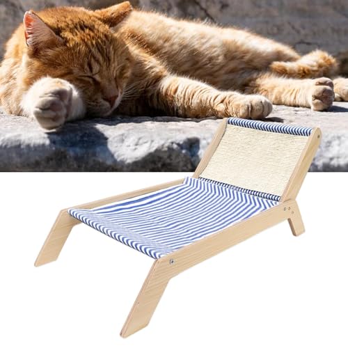 gifyym Strandkorb Katzenhängematte - Holzrahmen Katzenhängematte Bett Kätzchen Hochbeet | Erhöhte Katzenbetten Katzenschaukel Bett | Holzrahmen Schaukelstuhl | Kratzbrett für Katzen und Kätzchen gifyym Strandkorb Katzenhängematte - Holzrahmen Katzenhängematte Bett Kätzchen Hochbeet | Erhöhte Katzenbetten Katzenschaukel Bett | Holzrahmen Schaukelstuhl | Kratzbrett für Katzen und Kätzchen von gifyym