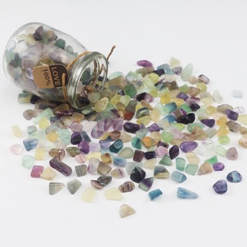 435g Zerkleinerter Fluorit natürlicher Quarz Kristall Schütte Aquarium Kies poliert unregelmäßig geformte Vase Füller Fisch Tank Dekorative Steine saftige Steine 435g Zerkleinerter Fluorit natürlicher Quarz Kristall Schütte Aquarium Kies poliert unregelmäßig geformte Vase Füller Fisch Tank Dekorative Steine saftige Steine von ginojex