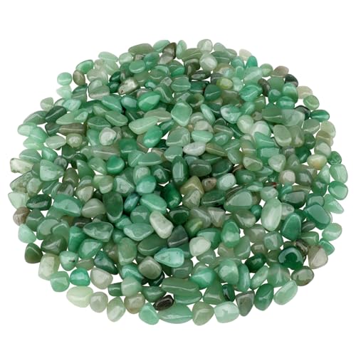 ginojex 435g Zerkleinerte Quarzsteine natürliche Steine Aquarium Fisch Tank Kies Dekorative Tumbled polierte Schütte saftige Steine für Vasenfüller von ginojex